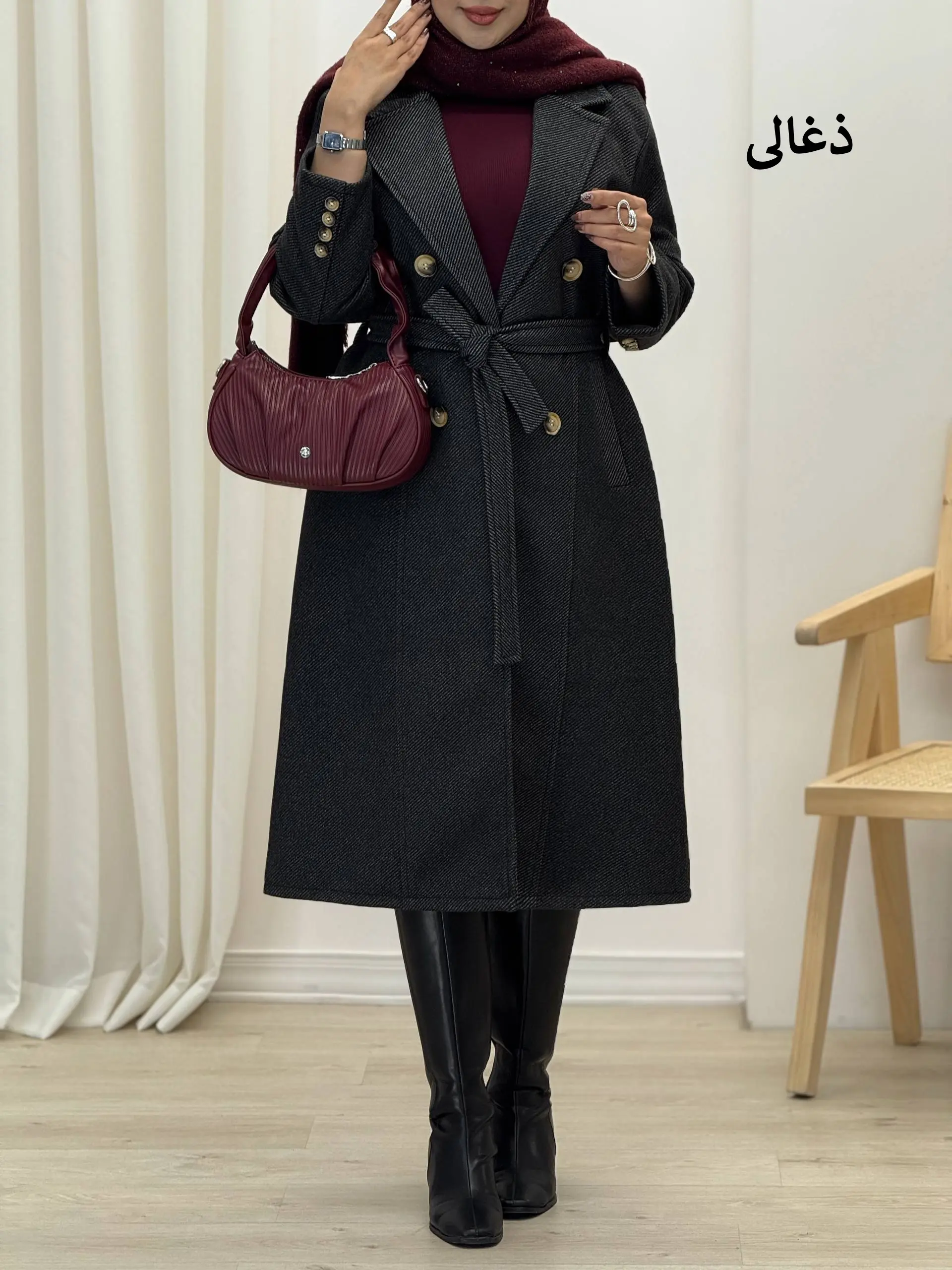 3896-پالتو فوتر آستردار ماندلا